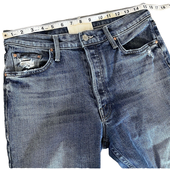 Mother Superior The TomCat Seriously Truce Distressed Straight Jeans Button Fly - Picture 12 of 13